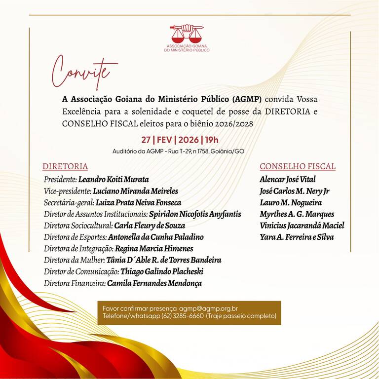 Convite posse 2026